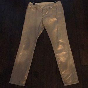Lilly pulitzer gold jeans